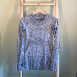 Lululemon Swiftly Long-sleeve in Grey, Size 4